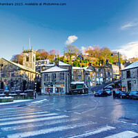 Buy canvas prints of Holmfirth Town Centre by Alison Chambers