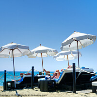 Buy canvas prints of On The Beach Marbella  by Alison Chambers