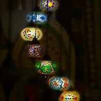Buy canvas prints of Moroccan Lanterns by Alison Chambers