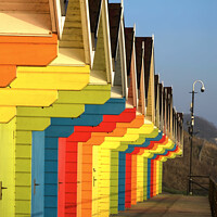 Buy canvas prints of Beach Huts Scarborough  by Alison Chambers