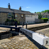 Buy canvas prints of Slaithwaite Canal Lock by Alison Chambers