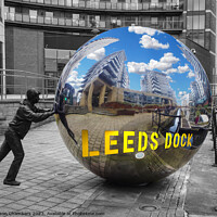 Buy canvas prints of Leeds Dock A Reflective Approach by Alison Chambers