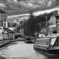 Buy canvas prints of Huddersfield Narrow Canal by Alison Chambers