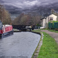 Buy canvas prints of Huddersfield Narrow Canal by Alison Chambers