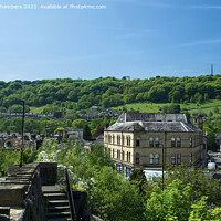 Buy canvas prints of The Town Of Hebden Bridge  by Alison Chambers