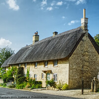 Buy canvas prints of English Thatched Cottage by Alison Chambers