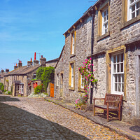 Buy canvas prints of Grassington Cottages by Alison Chambers