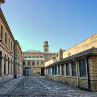Buy canvas prints of Salts Mill Saltaire by Alison Chambers