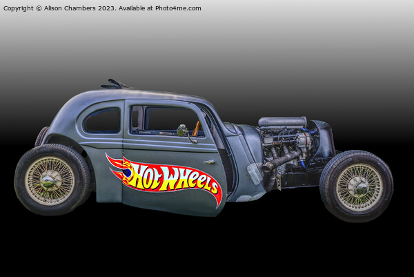 Hot Rod Car Picture Board by Alison Chambers