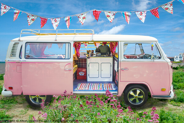 Camper Van Dreams Picture Board by Alison Chambers