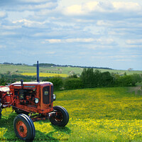 Buy canvas prints of Nuffield Tractor by Alison Chambers