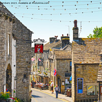 Buy canvas prints of Grassington Village by Alison Chambers