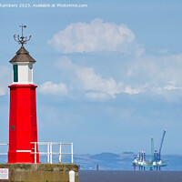 Buy canvas prints of Watchet Lighthouse Somerset by Alison Chambers
