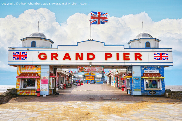 Grand Pier Weston super Mare Picture Board by Alison Chambers