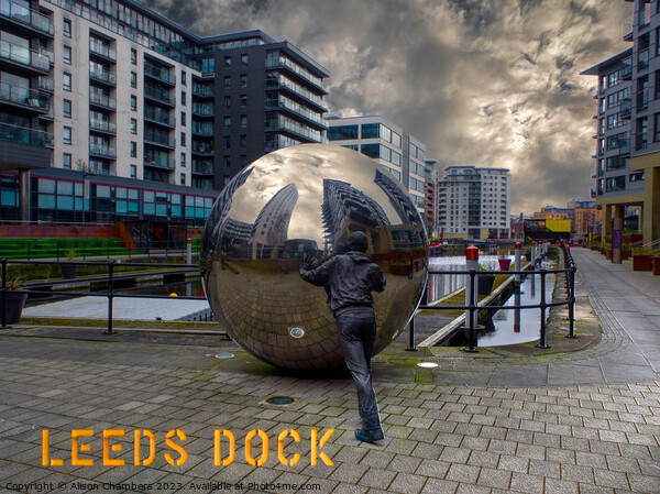 Leeds Dock Picture Board by Alison Chambers