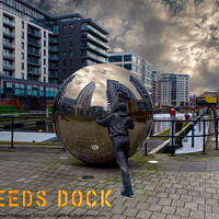 Buy canvas prints of Leeds Dock by Alison Chambers