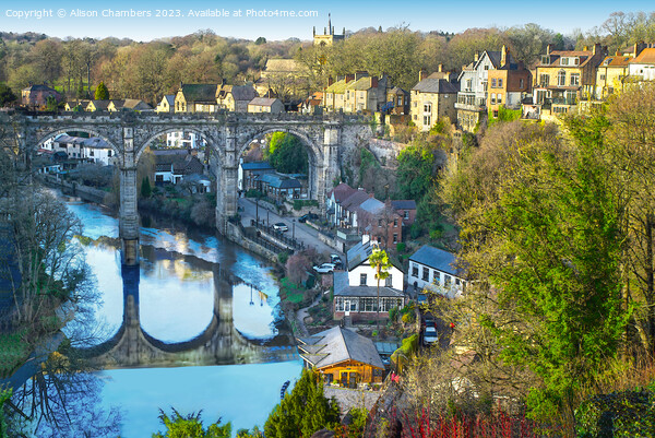 Knaresborough Viaduct Picture Board by Alison Chambers