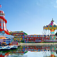 Buy canvas prints of Skegness Funfair  by Alison Chambers