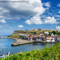 Buy canvas prints of A Summertime View Of Whitby by Alison Chambers