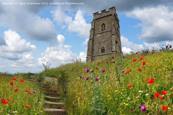 Glastonbury Tor Picture Board by Alison Chambers