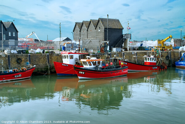 Whitstable Harbour  Picture Board by Alison Chambers