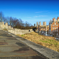 Buy canvas prints of York City Wall Walk by Alison Chambers