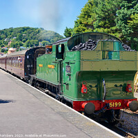 Buy canvas prints of Minehead Steam Train by Alison Chambers