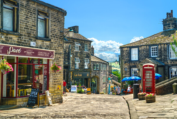 Haworth Main Street Picture Board by Alison Chambers