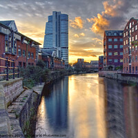 Buy canvas prints of Leeds City Sunset by Alison Chambers