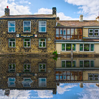 Buy canvas prints of Rodley Barge Leeds by Alison Chambers