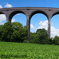 Buy canvas prints of Conisbrough Viaduct Doncaster Panorama  by Alison Chambers