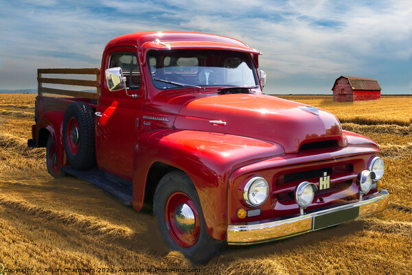 International Harvester PickUp Picture Board by Alison Chambers