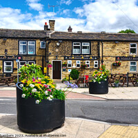 Buy canvas prints of Rodley Barge Pub by Alison Chambers