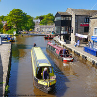 Buy canvas prints of Skipton Canal by Alison Chambers