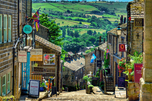 Haworth Village Picture Board by Alison Chambers