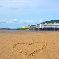 Buy canvas prints of Love Weston super Mare by Alison Chambers