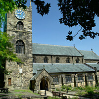 Buy canvas prints of St Michael & All Angels Church Haworth by Alison Chambers