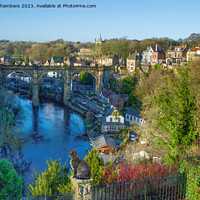 Buy canvas prints of Knaresborough Viaduct Cat by Alison Chambers
