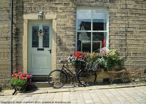 A Pretty Yorkshire Cottage of Haworth  Picture Board by Alison Chambers