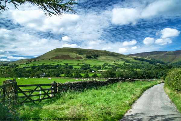 Edale Landscape  Picture Board by Alison Chambers