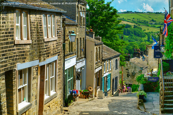Haworth In West Yorkshire  Picture Board by Alison Chambers