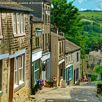 Buy canvas prints of Haworth In West Yorkshire  by Alison Chambers
