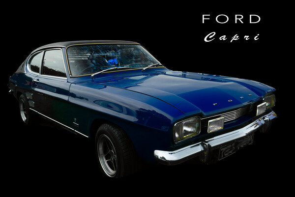 Ford Capri Picture Board by Alison Chambers