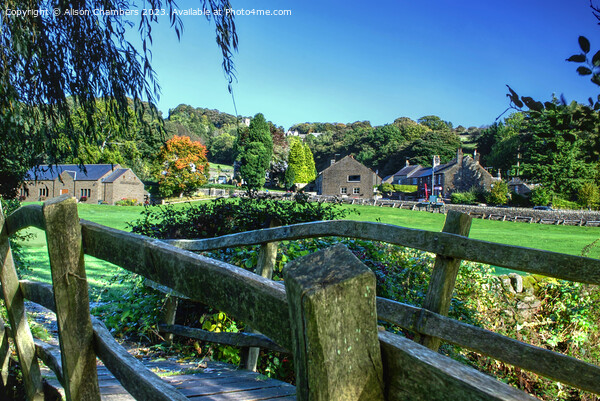 Trespass Bridge Low Bradfield Picture Board by Alison Chambers