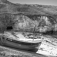 Buy canvas prints of Flamborough North Landing  by Alison Chambers