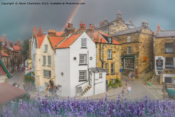 Robin Hoods Bay Picture Board by Alison Chambers