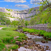 Buy canvas prints of Malham Cove in the Yorkshire Dales  by Alison Chambers
