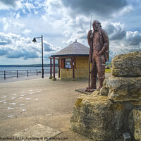 Buy canvas prints of Filey High Tide and Short Wellies by Alison Chambers