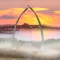 Buy canvas prints of Whale Bone Arch Whitby by Alison Chambers