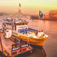 Buy canvas prints of Whitby Harbour Boat Trips by Alison Chambers